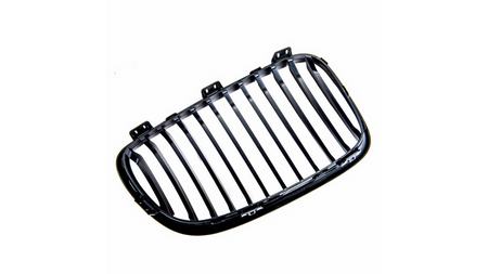 Grill sportowy pojedyncze żeberka Matt Black BMW 1 E81 E82 E87 E88 Facelift 2007-2011