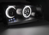 Reflektory Dodge Charger LX 06-10 ringi black