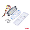Lampa błyskowa ostrzegawcza płaska 3 LED R65 R10 12-24V AMIO-02297
