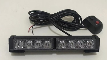 Stroboskopy ostrzegawcze 4szt do atrapy KM230-6 niebiesko/czerwone