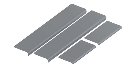 Progi Long Line Opel  Karl - Hatchback 5 2015-2019 - Satin Black