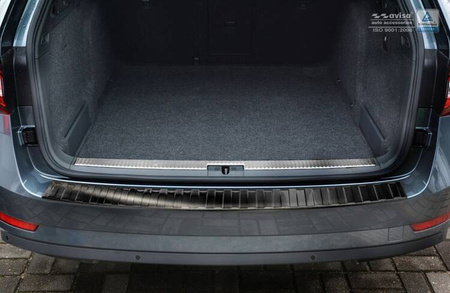 SKODA SUPERB 3 KOMBI Czarna Nakładka (listwa) ochronna na zderzak tylny