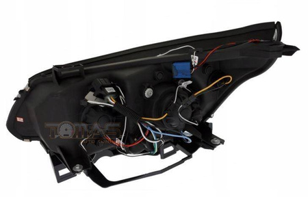 Reflektory Lampy przednie BMW E60/E61 BLACK RINGI