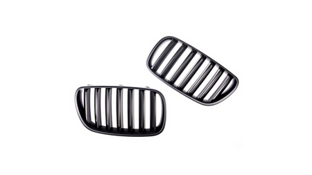 Grill sportowy pojedyncze żeberka Matt Black BMW X3 E83 Facelift 2006-2010