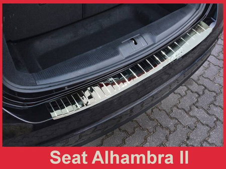 SEAT ALHAMBRA 2 Nakładka (listwa) chromowana na zderzak tylny