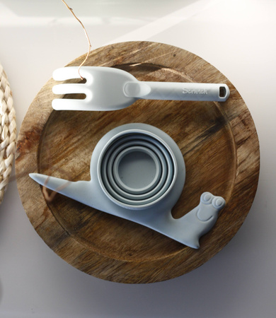 Silikonowa Miarka Ślimak Scrunch - Błękitny