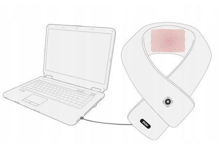 SZALIK ELEKTRYCZNY NA SZYJĘ NA ZIMĘ GRZEWCZY USB