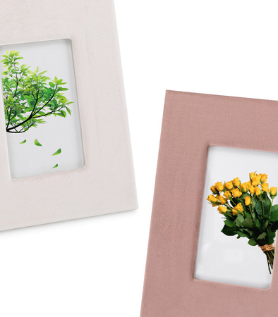 RAMKA NA ZDJĘCIE 19 X 24 CM PROSTOKĄTNA AKSAMITNA STOJĄCA NOWOCZESNA REGULOWANA DO WNĘTRZ