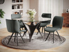 KRZESŁO HORSAL TAPICEROWANE SALON NOWOCZESNY DESIGN FOTEL WELUR JADALNIA