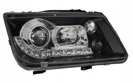 Reflektory przednie VW Bora BLACK DAYLIGHT