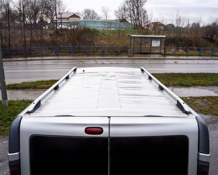 Relingi dachowe Nissan Primastar I X83 L2 | LWB 2002-2015 Srebrny LONG