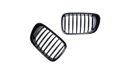 Grill sportowy pojedyncze żeberka Matt Black BMW 3 E46 przed liftem 1999-2003