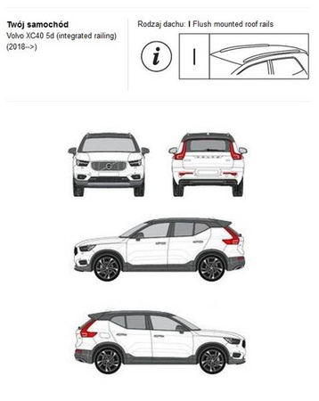 Bagażnik dachowy CRUZ AIRO FIX DARK Volvo XC40
