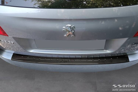 Nakładka na zderzak tylny do PEUGEOT 508 SW (Carbon Fiber)