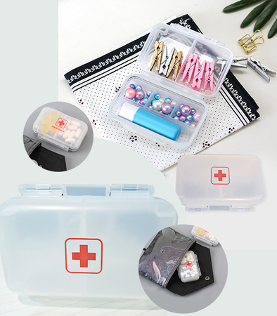 POJEMNIK KASETKA NA LEKI ORGANIZER TYGODNIOWY PLASTIKOWY