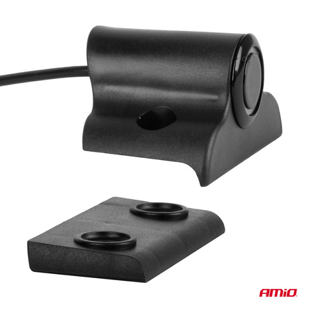 Zestaw czujników parkowania czujniki cofania LED-GRAF 4 sensory czarne 19 mm TRUCK AMIO-02280