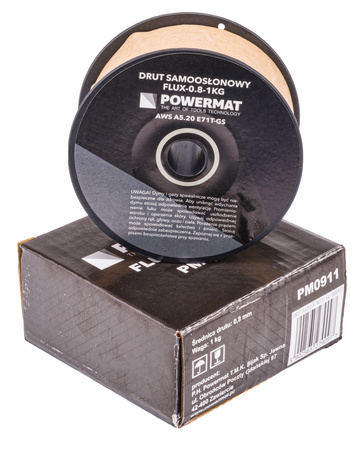 Drut spawalniczy rdzeniowy (samoosłonowy) 0,8mm 1kg FLUX-0.8-1KG