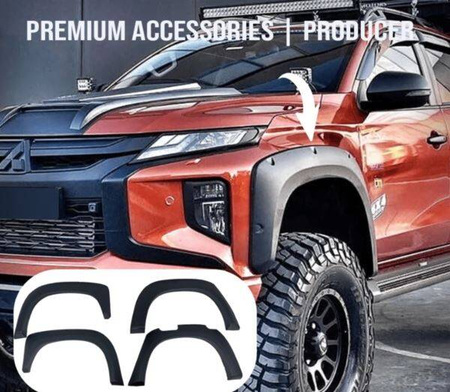 POSZERZENIA BŁOTNIKÓW MITSUBISHI L200 6 2019-
