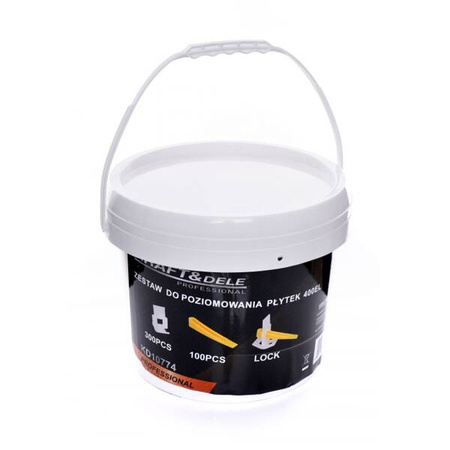 Zestaw do poziomowania płytek 400el. 2mm  KD10774