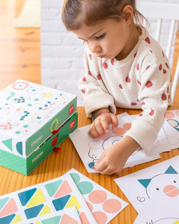 Zestaw z naklejkami Apli Kids - Biedronka