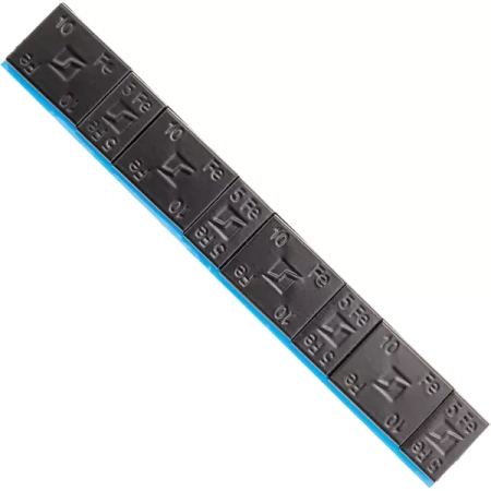 Ciężarki klejone do felg aluminiowych czarne Edgy Slim Black - 60g (5g+10g / szeroka taśma) - 50 szt. - Stix