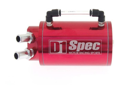 Oil catch tank 0.7L 9mm D1Spec Red