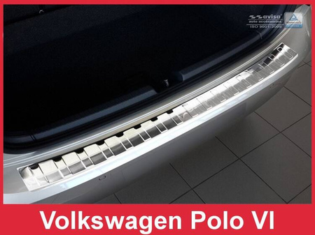 Nakładka na zderzak tylny Volkswagen Polo 6 (Stal)