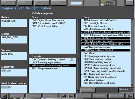 Interfejs skaner tester diagnostyczny BMW KL