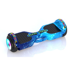 DESKOROLKA ELEKTRYCZNA HOVERBOARD DESKA BLUE STARRY SKY 6,5” DUŻE KOŁA ŚWIECĄCE LED BLUETOOTH MUZYKA DLA DZIECI MŁODZIEŻY DOROSŁYCH