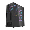 Obudowa komputerowa Darkflash DK351 (czarna) + 4 wentylatory RGB