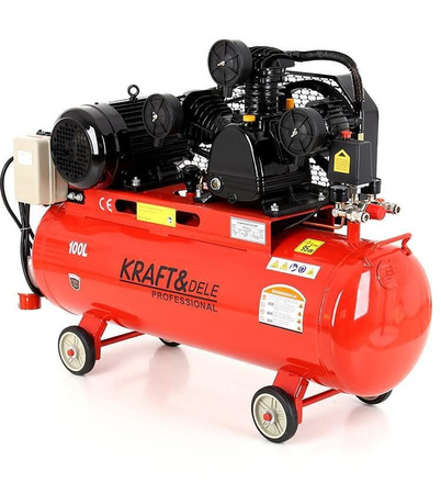 Kompresor olejowy 100L  3 Tłoki KD1477 + Seperator