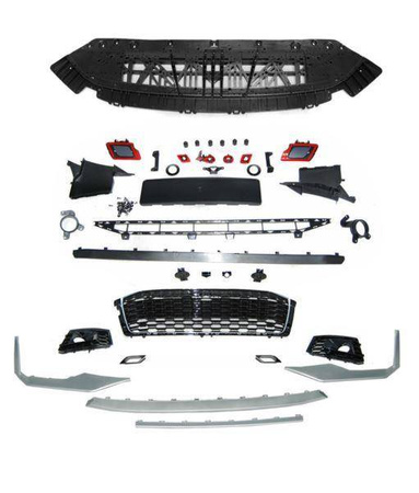 ZDERZAK AUDI A5 18- SPORT CHROME SILVER PDC