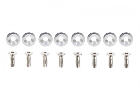Śrubki ozdobne M6x1.0 15mm D1 Silver