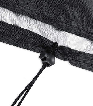 POKROWIEC OSŁONA NA FOTEL WISZĄCY OGRODOWY HUŚTWAKA KOKON 250 X 165 CM WODOODPORNY ŚCIĄGACZ ZAMEK