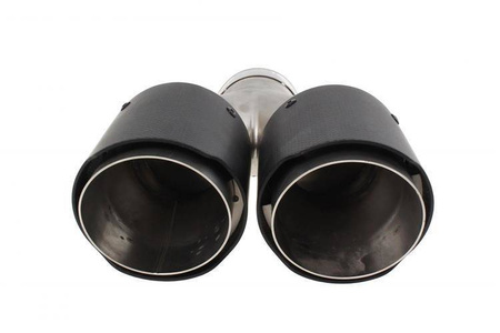 Podwójna Końcówka tłumika 2x101mm wejście 65mm Carbon L