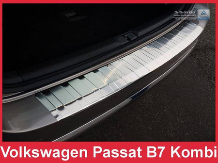 Volkswagen Passat B7 Kombi Nakładka (listwa) ochronna na zderzak tylny