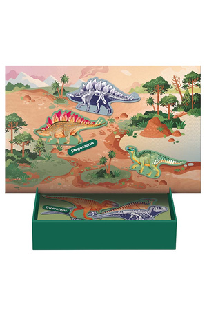 Magnetyczna układanka edukacyjna z kartami Apli Kids - Dino