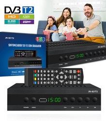 DEKODER TUNER DVB-T DVB-T2 DVB-C TELEWIZJA NAZIEMNA ODBIORNIK TELEWIZYJNY FULL HD ZESTAW PILOT