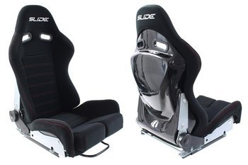 Fotel sportowy SLIDE X3 material Black L