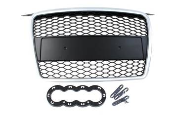 GRILL AUDI A3 8P RS-STYLE SILVER-BLACK (05-08)
