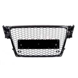 GRILL AUDI A4 B8 8K 08-11 STYLE RS GLOSS BLACK PDC