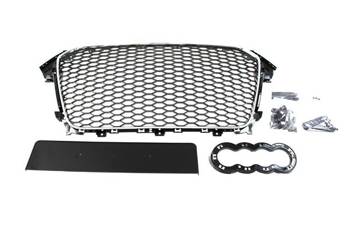 GRILL AUDI A4 B8 RS-STYLE CHROME-BLACK (12-15) PDC