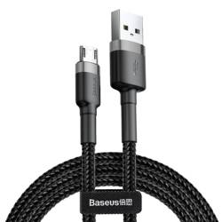 Kabel USB do Micro USB szaro-czarny Cafule 1.5A 200 cm BASEUS