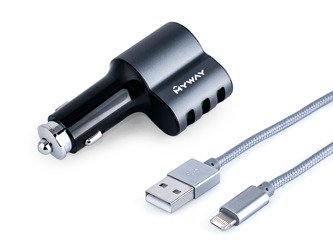 Ładowarka MYWAY 12/24V 3x USB Auto-ID max 5.1A z gniazde