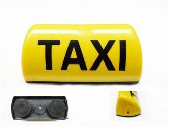 Lampa Taxi white 12 V szpakówka żółty