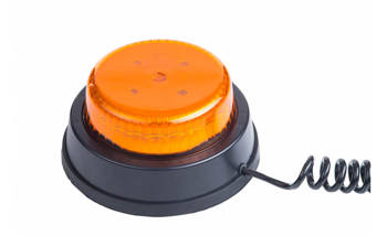 Lampa ostrzegawcza HOR 110B, diodowa 12/24 V (wersja z magnesem i przewodem spiralnym 2x0,75 mm2, długoć 4 m, tryb rotacyjny)