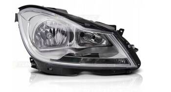 Lampa prawa reflektor chrom do Mercedes W204 11-14