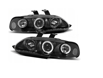 Lampy Reflektory Honda Civic 92-95 4d Ringi Black