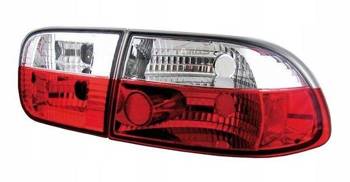Lampy tylne Honda Civic 91-95 2/4D CLEAR RED