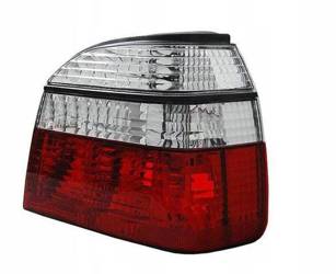 Lampy tylne VW Golf III CLEAR RED WHITE